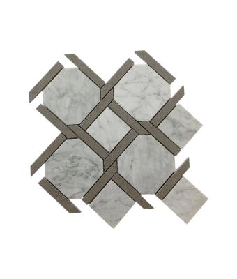 China Stone Parquet Canada Basket Weave Mosaic for sale