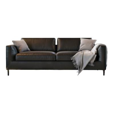 China Sofa Set Furniture Modern Reception Modular High Quality Genuine Leather Single Sectional Sofa for sale