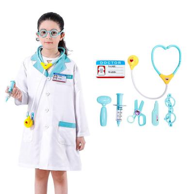 China Costumed Doctor Costumes Halloween Pretend Halloween Party Child Role Play Doctor Costume Coat Dress Up for Boys and Girls for sale