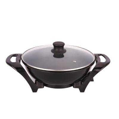 China Household CE Rope Control Aluminum Die Cast Price Frying Electric Boiling Pan for sale