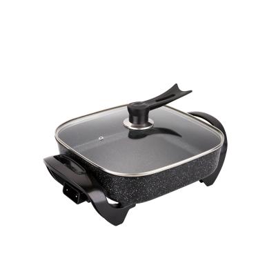 China Hotel No Stick Liner Frying Pan 30cm Multifunctional Electric Frying Pan Without Oil for sale