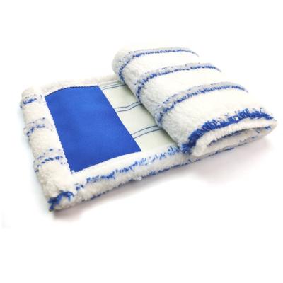 China Sustainable European Style Fleece Dust Mop Head, Microfiber Woven Fleece Mop Pad In Wholesale for sale