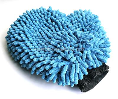 China Sustainable Microfiber Chenille Pets Dog Bath Cleaning Glove Super Drying for sale