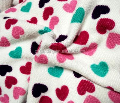 China 80% Polyester 20% Knitted QUICK DRY Polyamide Microfiber Terry Print Towel Fabric for sale