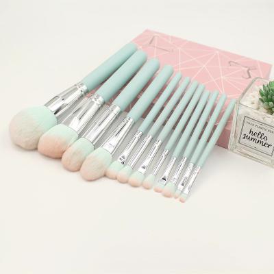 China Makes Apply Makeup Custom Logo 12 PC Professional Vegan Brushes Colorful Korean Cosmetics Women Make Up Brushes Vegan Brushes With Box for sale