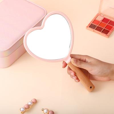 China Makes Apply Makeup Private Label Customized Logo Single Side Plastic Small Sets Hand Held Custom Cosmetic Hand Mirrors For Women for sale