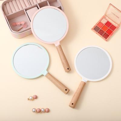 China Makes Apply Makeup Small Plastic Hand Held Square Custom Cosmetic Hand Mirrors Private Label Customized Logo Portable Pocket Makeup Mirror for sale