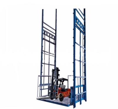 China Contemporary Hydraulic Guide Rail Cargo Lifts Indoor Outdoor Cargo Lift for sale