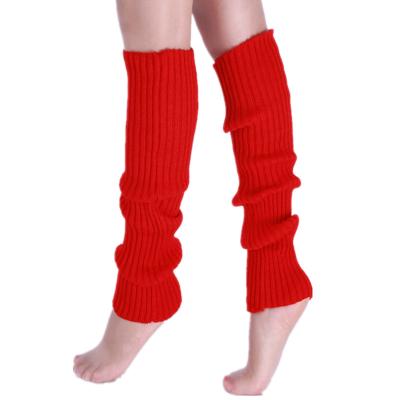 China 100% Fashion Acrylic Women Ribbed Knitted Long Socks For Casual Party Sports Socks Leg Warmers for sale