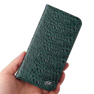 China 2021 New Arrival Custom Anti-fall Shockproof Crocodile Phone Case Wallet Leather Phone Cover for sale