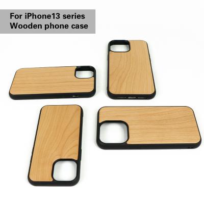 China Anti-fall New Arrival Wooden Phone Case Cell Phone Case For Phone 13 Pro 13 Max for sale