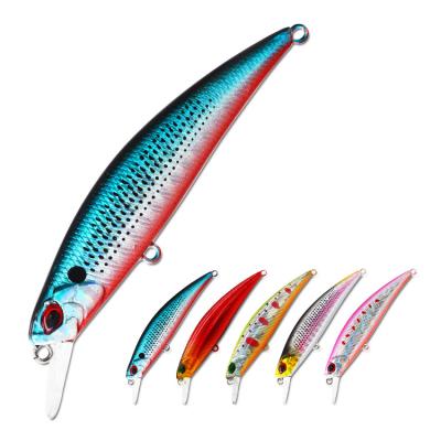 China ABS Miclure-PL008-8g/8cm Shore Tackle Box Small Bass Sinking Trolling Off Hard Lure Fishing Minnow for sale