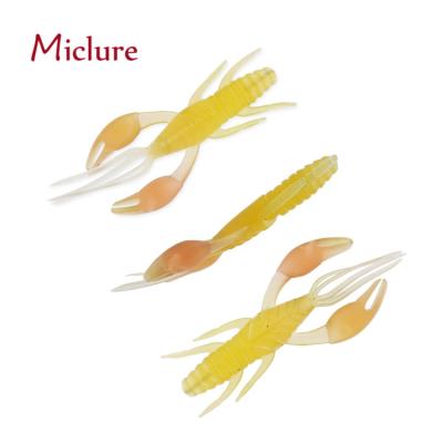 China MICLURE-SL102- 5g/7.5cm Soft PVC Artificial Groundworm Worm Carp Bait Silicone Silicone Jig Rubber Wobbler Lure Fishing Swimbait for sale