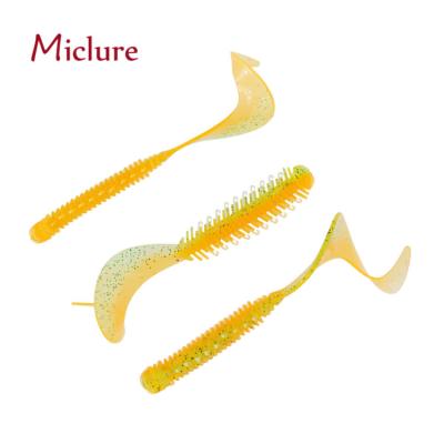 China MICLURE-SL109- 3g/10cm Soft PVC Artificial Groundworm Worm Carp Bait Silicone Silicone Jig Rubber Wobbler Lure Fishing Swimbait for sale