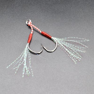 China MICLURE-DH003 General Fishing Double Hook Fishing Aid High Carbon Steel Fishing Building Hooks for sale