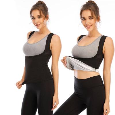 China Women Viable Fitness Quick Sweat Vest Running Gym Sports Wear Sweat Suit Gym Clothes Sweat Suit Fitness And Yoga Wear for sale