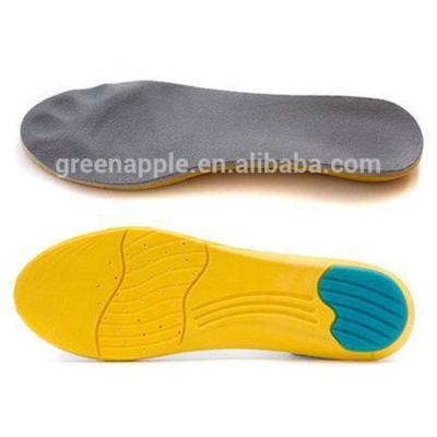 China 2020 popular PU shape foot bed insole for shoes, soft memory foam sports insole, comfort shock absorption memory PU sports insole for sale