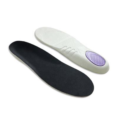 China Insole Special Soft Shock Absorption Memory Foam +PU+GEL Design Ultrathin Velvet+PU+GEL Sports Insole Waterproof Shoes for sale