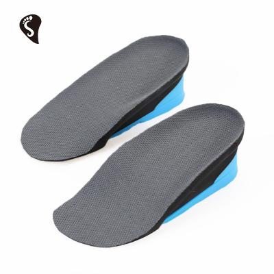 China Larger soft and comfortable Anti-slippery blue gel insole increase your height of the heel pad by 3.5cm or 4.5cm for sale