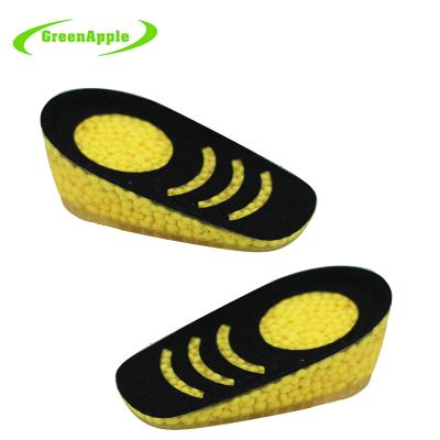 China Factory Direct Lightweight High Elasticity Half Half Insole Gel Growing Cushion Pads E-TPU Popcorn Insole Invisible Lift For Men And Women for sale