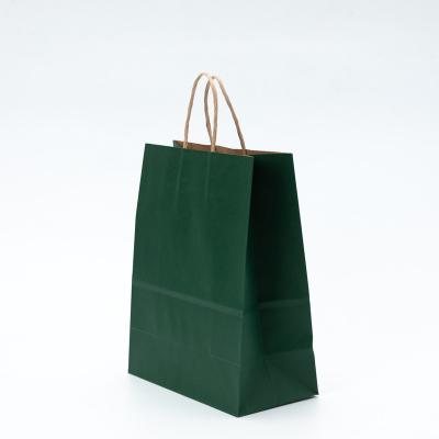 China Recyclable Custom Printed Clean Logo Paper Bag Brown Kraft Custom Boutique Apparel Paper Bag for sale