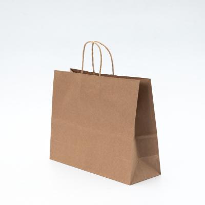 China Recyclable Fashion Custom Design Brown Kraft Paper Bags Gift Packaging Bag Shopping Paper Bag for sale