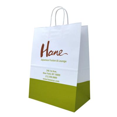 China New Cheap Price Recyclable Logo Shopper Kraft Paper Bags Custom Design Shopping Paper Bag for sale