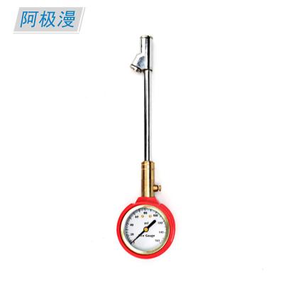 China Right Accurate Monitoring 0-160psi Pressure Boost Pressure Monitoring 0-160psi Bike Motorcycle Bike Car Truck Heavy Duty Metal Tube Tire Gauge for sale