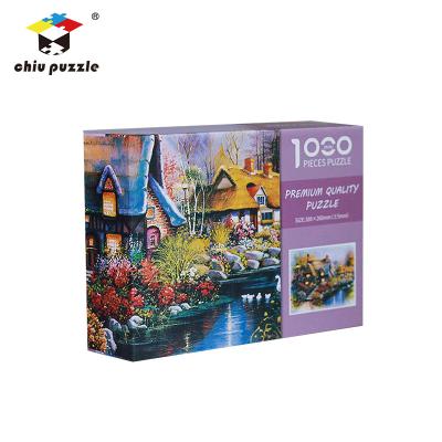 China Playful 1000 Piece Jigsaw Puzzles Game Custom Customized Printable Cardboard Collection Blank Puzzle For Printing for sale