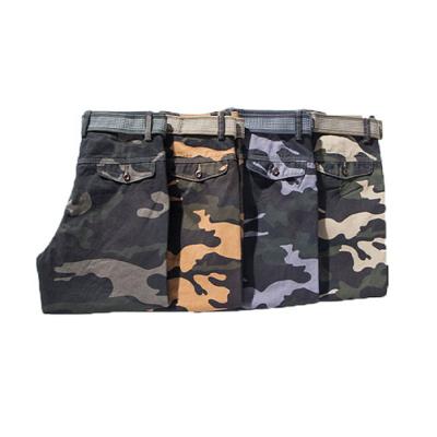 China Good Quality Anti-Wrinkle Multi Pocketed Knee Length Cargo Pants Loose Mens Camouflage Cargo Pants for sale