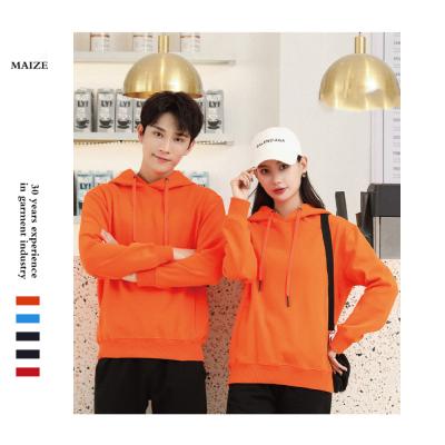 China Unisex Custom 100% Cotton Anti-Shrink Hoodie Sweatshirt Hoodie With Thicken Lining For Winter for sale