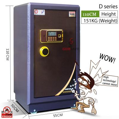 China GEMSAFE D-1100 Large Size Heavy Duty Steel Gun Safe With Foam Cement Material Fire Retardant Safe for sale