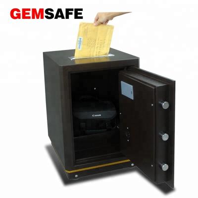 China Drop Resistant Good Quality Steel E550DT GEMSAFE 2020 Digital Deposit Safe Box For Bank Use for sale