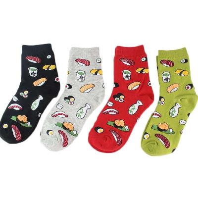 China Wholesale Autumn Food Socks Life Sushi Women Comfortable Cartoon Socks Antibacterial for sale