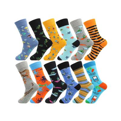 China 2020 New Arrivals 100 Cotton Colorful Casual Mens Crew Sporty Custom Dress Sock for sale