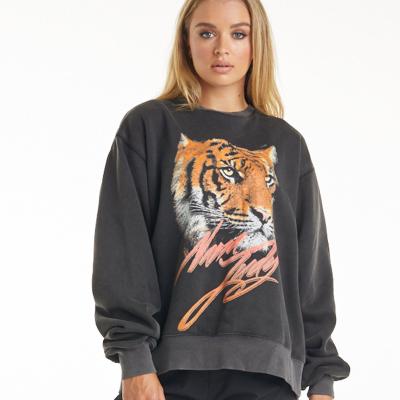 China New Arrival Crewneck Drop Shoulder Women's Custom QUICK DRY Oversized Casual Hoodie Printed Hoodie Long for sale