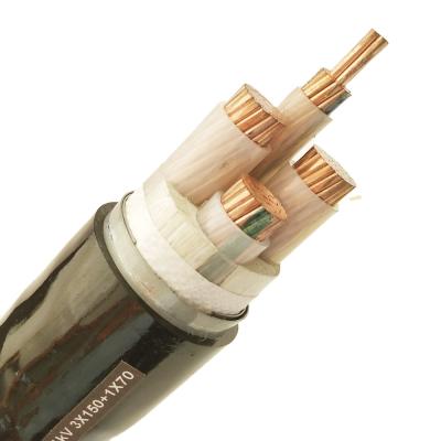 China Industrial Newcomer Xlpe Insulated Power Cables Solid Core Xlpe 3*150+1*70mm Copper Cable for sale