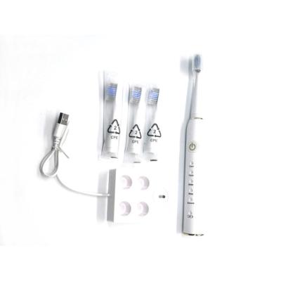 China Battery Operated Electric Rechargeable Toothbrush Kit 5 Full Modes 2 Minute Timer for sale