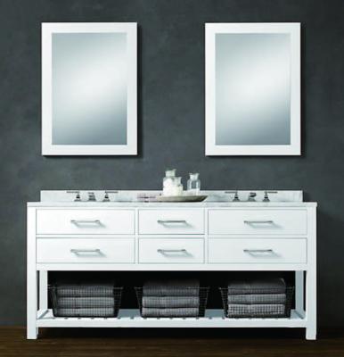 China Most popular product in asia Modern luxurious doouble sinks curved bathroom vanity cabinets for sale