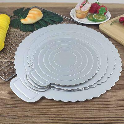 China Disposable 6 8 10 12 Inch Maker Customized Round Square Cake Bottom Board Cake Drum White for sale