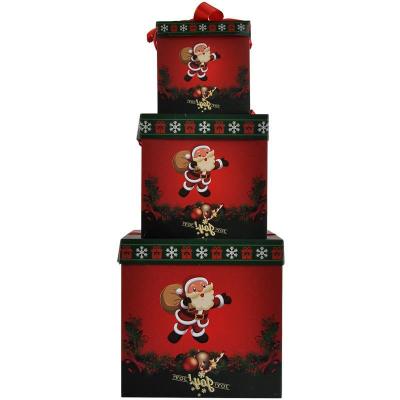 China Low MOQ Recyclable Color Printed Packaging Paper Box Caja De Regalo Christmas Decoration Gift for sale