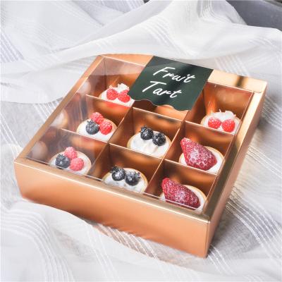 China Recyclable Clear Chocolate Box Strawberry Candy Grid Window Gift Customized Packaging Chocolate Covered Strawberry Boxes for sale