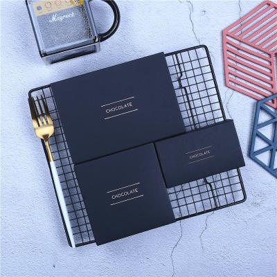 China Recyclable Custom Fancy Favors Luxury Black Wedding Candy Assorted Truffle Hollow Candy Packaging Empty Chocolate Box With Insert for sale