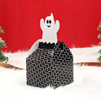 China New Creative Disposable Halloween Gift Box Children Paper Box Cartoon Candy Box Gift Package for sale