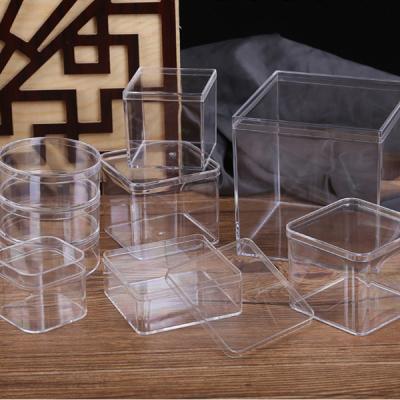 China Deploying Goods Customized Clear Acrylic Plastic Round Transparent Acrylic Round Storage Box With Lids Candy Case for sale