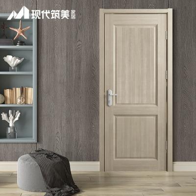 China Best Price Sound Insulation Affordable Interior Silent Soundproof Plywood Water Proof MDF Interior PVC Wooden Door With Frames for sale