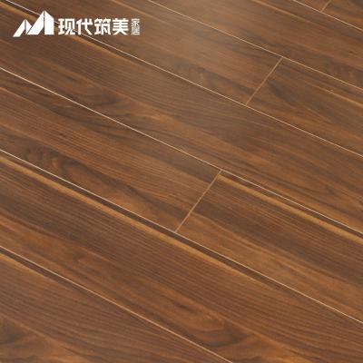 China Black Walnut Timber Water Proof Modern Wood Look Laminate Wood Flooring For Bedroom for sale