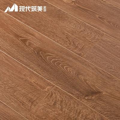 China Modern Engineered Timber 12mm HDF AC4 Hand Grip Surface Laminate Waterproof Flooring for sale