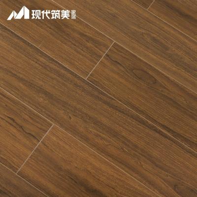 China Modern Luxury Water Resistant 12mm Thickness HDF Laminate Flooring American Walnut for sale