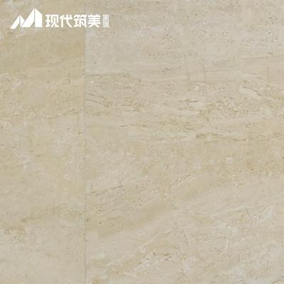 China Waterproof Design Modern Cream Stone Marble Marfil Core Flooring Spc Click Vinyl Material Rigid Flooring for sale